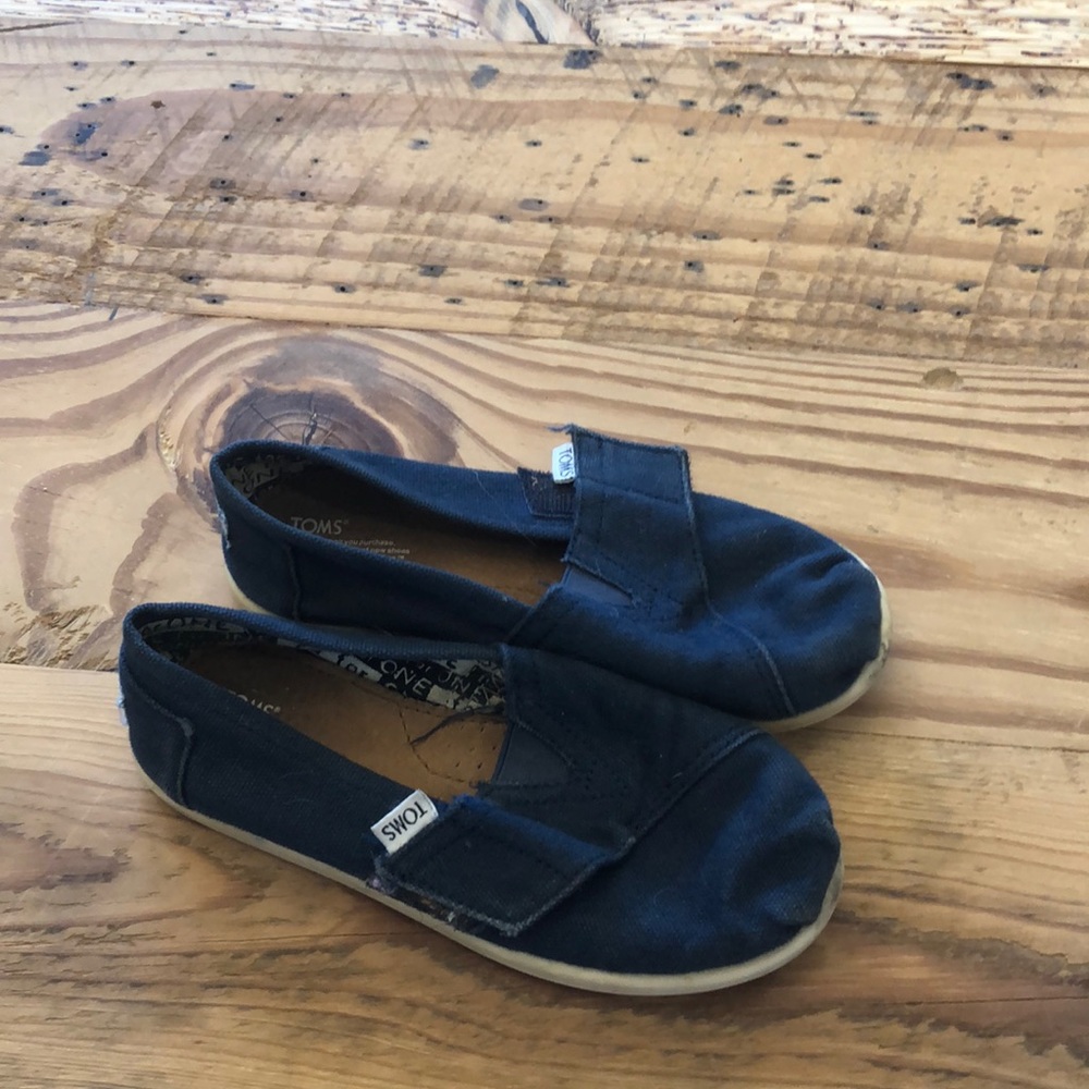 Kids Toms Shoes- Navy